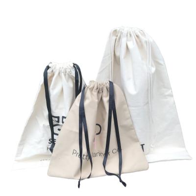 China Recyclable Cotton Fabric Handbag Dust Bagsdrawstring Dust Bag For Gift for sale