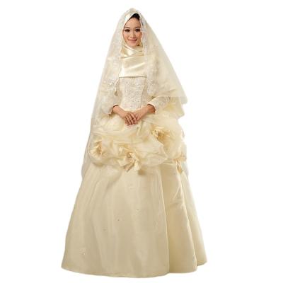 China Muslim Wedding Dress Mother Of The Bride Dress Wedding Muslim Women With Veil Wedding Dress Muslims for sale