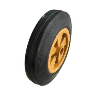 China Direct Selling Durable Non-slip PU Multicolor Rubber Solid Wheel For Wheelbarrow Solid Wheel for sale