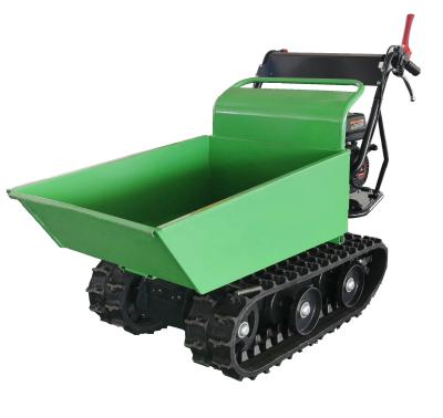 China Hotels Small 300kgs Hand Tip Loading Crawler Tracked 6.5hp Gasoline Engine Mini Dumper For Heavy Hauling for sale