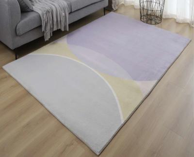 China Washable Modern Ultra Soft Area Rugs Large Modern Velvet 3d Living Room Carpets Rugs for sale