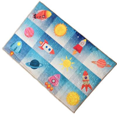 China Polyester Bedroom Floor Decoration Kid Play Mat Kids Washable Soft Washable Blankets for sale