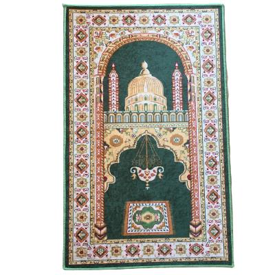 China Dubai Designed Mini Floral Disposable Muslim Interactive Anti-Slip Kids Educational Electric Prayer Mat for sale