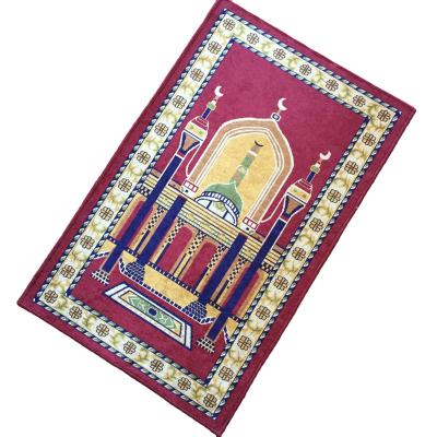 China Customized Natural Rubber Printing Travel Anti Slip Anti Slip Prayer Mat for sale