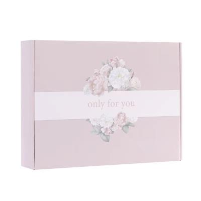 China Recycled Materials Free Design Eco-Friendly Custom Corrugated Shipping Paper Box For Women's Beauty / Skincare / Makeup / Fashion Packaging for sale