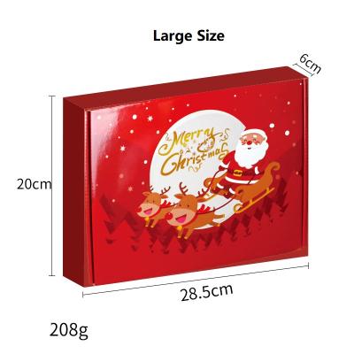 China Recycled Materials Cardboard Paper Christmas Box Packaging Eve Gift Boxes Christmas Box With Custom Logo for sale