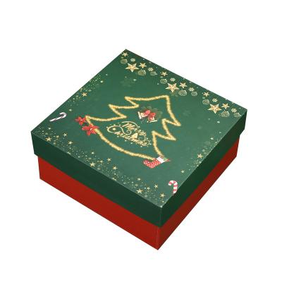 China Recycled Materials Wholesale Hot Sale Logo Print Christmas Gift Box Custom Packaging Special Gift Box For Christmas Present for sale