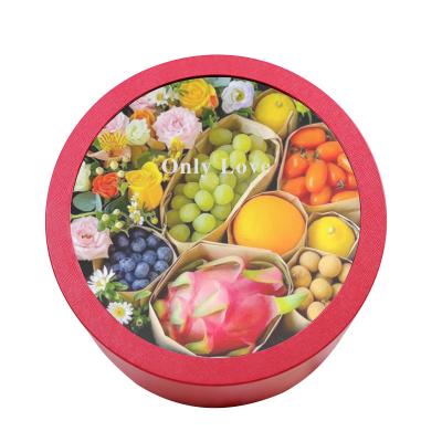 China Recycled materials wholesale kraft paper fruit box packaging takeout box with pet winow fruit vegetable package fruit vegetable packaging for sale