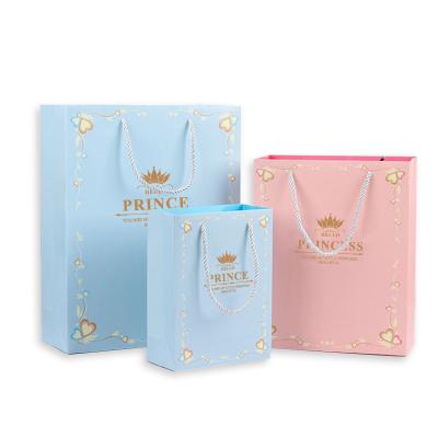 China High Quality Recycled Materials Wholesale Recycled Custom Logo Printed Kraft Paper Bags For Cosmetics Candy Clothes Gifts Opens Toys Packaging for sale