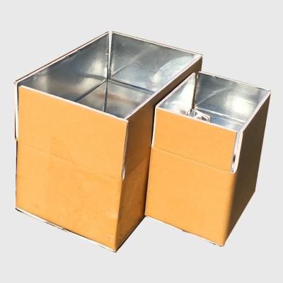 China Recycled Materials Wholesale Insulated Shipping Boxes For Recyclable Frozen Food Heat Insulation Box For Transport Food for sale