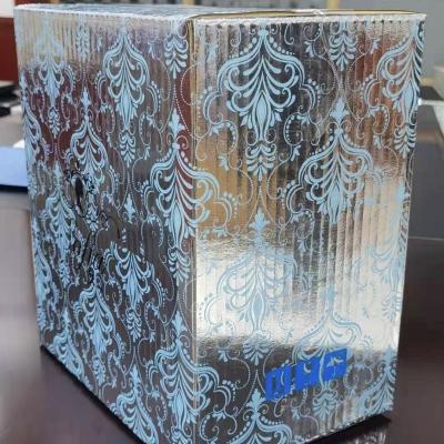 China Recycled Materials Bulk Wholesale Insulation Box Thermal Insulated Cooler Box For Frozen Food, Wine, Medicine, Beer for sale