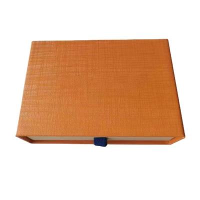 China Recycled Materials Bulk Factory Price Custom Luxury High Quality Orange Cardboard Sliding Drawer Gift Box With Corrugated Paper Insert for sale