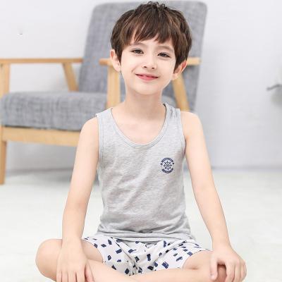 China Summer outdoor pure cotton tops wholesale children's anti-pilling tank tops baby boys and girls baby underwear suspender thin bottom tank top for sale