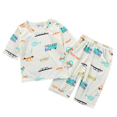 China Summer high quality bamboo neutral baby suit kids leisure style wholesale fiber casual kids clothes T-shirt+shorts kids 2-7yrs for sale