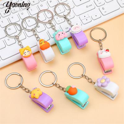 China Promotion\Business\School\Office Factory price custom cute stationery and office multi functional Small Size assorted easy grip kawaii stapler set for sale