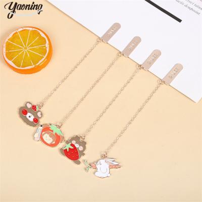 China Europe Bangladesh Hot selling advertisement Gifts stationery products new arrival novelty animal pendant bookmark cute chain bookmarks for sale