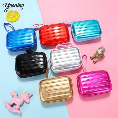 China Fashion professional Supplier Competitive price wholesale Low MOQ creative trunk shape Plain colors metal coin storage case for coins for sale