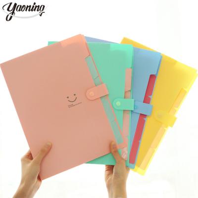 China Office School Stationery Factory Price High Quality A4 size school and office supplies Expanding folder felt file document bag pp case for business for sale