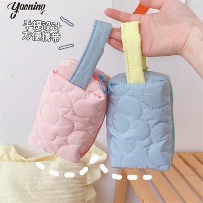 China Gift New Year Gifts innovative school stationery Cute girls Extra large capacity Colorful nylon pen packaging bags with straps for sale