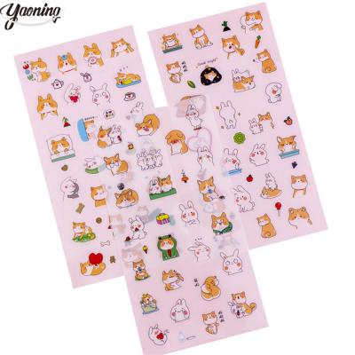 China Cartoon Sticker America Latest Best Selling OEM Quality Kids children fashion decorative dog shape sticker colorful mini stickers for book for sale