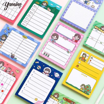 China Self-Adhesive Germany School office useful Mini Cute stationery products list Free sample novelty shaped colorful kraft paper sticky notes for sale