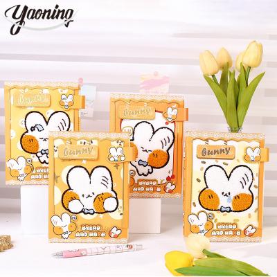 China Magnetic Poland trendy school supplies stationery for girl cute cartoon vintage journal leather cover notebook with magnetic buckle for sale