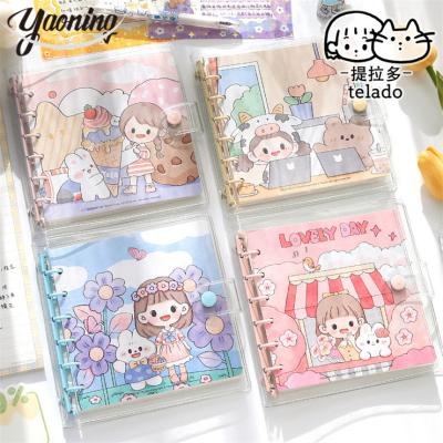 China Spiral United Kingdom cute cartoon diary note book student stationery 2023 Trending  b6 custom 80 sheet paper lined notebook gift set for sale