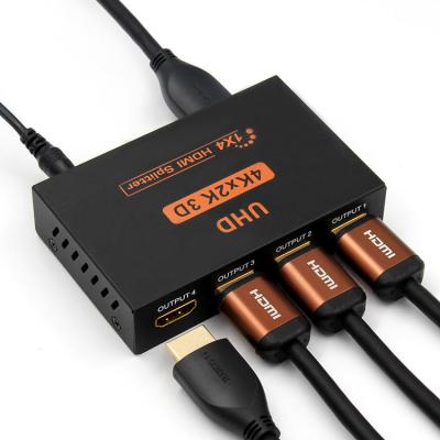 China Multimedia Factory Price 4K 1X4 HDTV Splitter 1 Into 4 HDTV Splitter 1X4 for sale