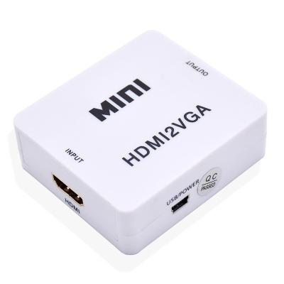 China Home Entertainment Mini VGA to Converter 1080P VGA2HDTV HDTV2VGA HDTV HDTV Video Audio to VGA AV Adapter for PC Laptop DVD to HDTV for sale