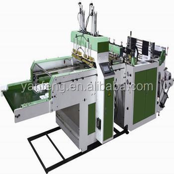 China Factory Two Line Full Automatic High Speed ​​T Shirt Bag Making Machine for sale