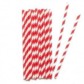 China 6x197mm 8x197mm FDA Certificates eco-friendly and biodegradable striped paper straws for sale