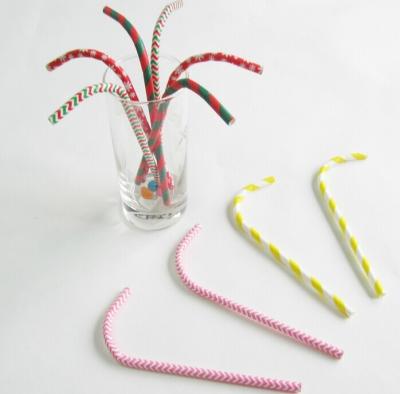 China China factory high quality flexible bendy drinking paper straws for sale