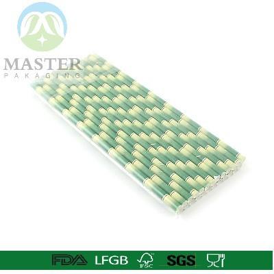 China Eco-friendly colorful Bamboo drinking paper straws for sale