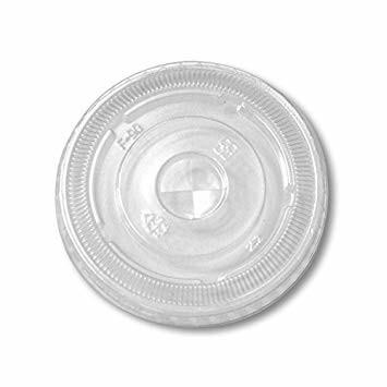 China Eco-Friendly PLA cornstarch 80mm 90mm cold drinking  cup lids for sale