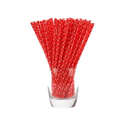 China 6*197mm biodegradable and compo stable paper drinking straws for sale