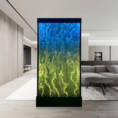 China Contemporary Indoor Decor Customized Acrylic Bubble Fountains Indoor / Wall Water Bubble Panel for sale