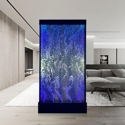 China Europe Water Features Bubble Fountain Wall Lighted Room Dividers For Spa &Salon Decor for sale