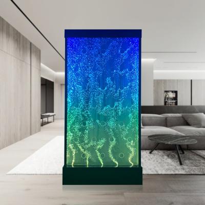 China Contemporary LED Water Feature Bubble Wall Used For Bar Lounge Banquet Lobby Wall Decoration for sale