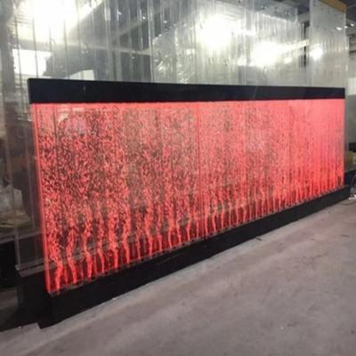 China Color Changing LED Lights Water Features Bubble Acrylic Wall Panel For Room Divider Screen Wall Decoration for sale