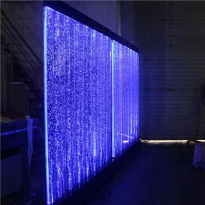 China Color Changing LED Lights Modern Design Indoor Acrylic Water Bubble Wall Partition Screen Wall for sale