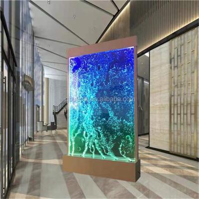 China Contemporary custom indoor bubble water features led bubble wall banquet hall wall decoration for sale