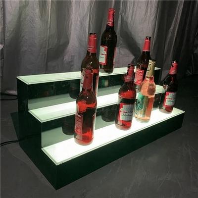 China Europe factory direct sale 3 tier liquor bottle shelf display wine rack for sale