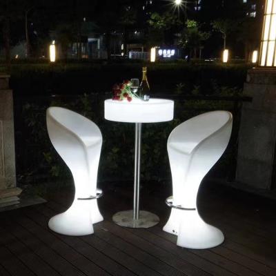 China Color changing LED lights electronic table led bar furniture table LED glowing furniture table for sale