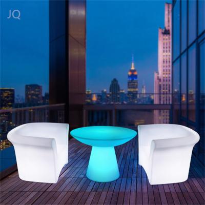 China Modern Modern Bar Plastic Club Furniture Led Single Led Chair Sofa for sale