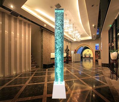 China RGB Led Lights Decoration Water Bubble Lamp Floor Lamp Acrylic Home Water Column Light for sale