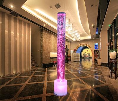 China RGB Led Round Water Column Lights Acrylic Bubble Lamp Bubble For Living Room Decor for sale