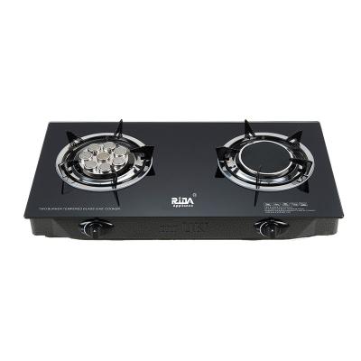 China Strong Fire Household Use 7mm Tempered Glass Gas Stove Table Top Gas Cooker Stove for sale