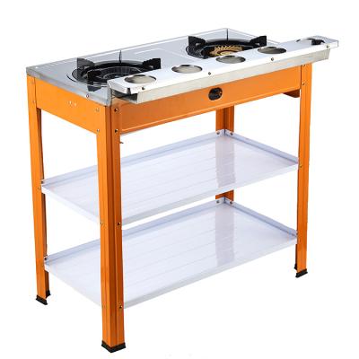 China China Manufacturer 10.50KGS Commercial NG Two Burner Modern Cast Iron Gas Cooking Stove Rack for sale