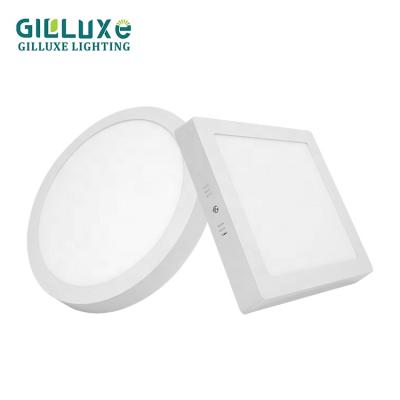 China Wholesale SMD 6w 12w 18w 24w 30w Modern Aluminum Indoor Commercial Round Square LED Outdoor Mounted Panel Light for sale