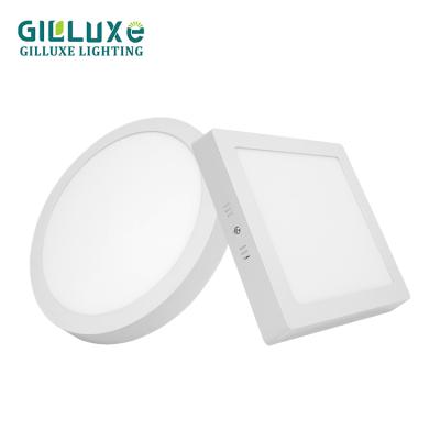 China High Brightness SMD 6w 12w 18w 24w 30w Modern Aluminum Indoor Commercial Shop Office Round Square LED Panel Light for sale